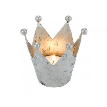 Teelichthalter Krone Shabby Chic